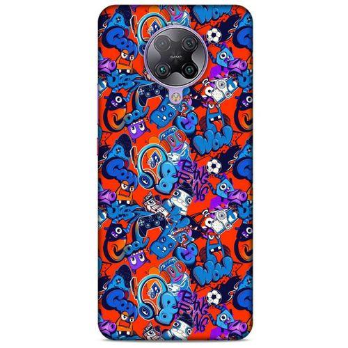 Graffitix (15) Desenli Silikon Kapak Xiaomi Poco F2 Pro Kılıf