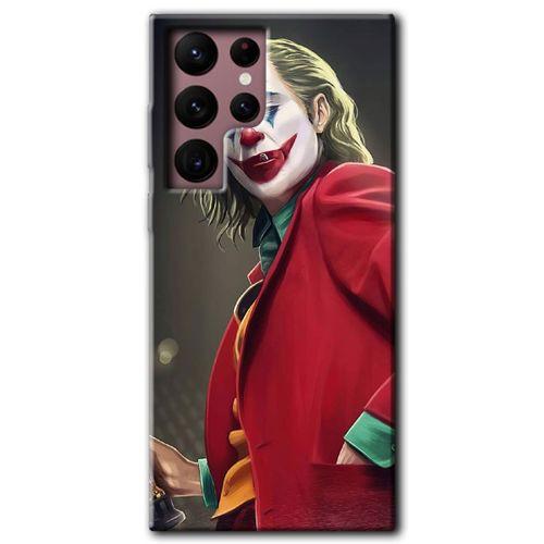 Potkal Hediye Fabrikası Samsung Galaxy S22 Ultra HD Baskılı Kılıf + 9D Tam Ekran Koruyucu - Reel Joker