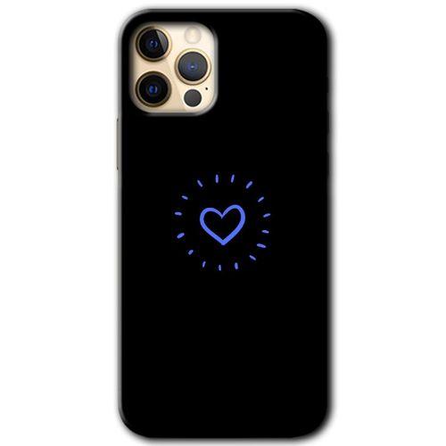 MRCİLETİSİM iPhone 12 Pro Max Kılıf Baskılı Kapak - Heart Strokes +Tam Ekran Koruyucu