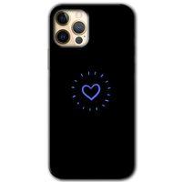MRCİLETİSİM iPhone 12 Pro Max Kılıf Baskılı Kapak - Heart Strokes +Tam Ekran Koruyucu