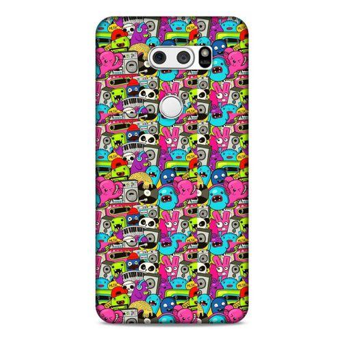 Graffitix (34) Desenli Silikon Kapak LG K40S Kılıf