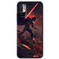 Poco M3 Pro Kılıf HD Desen Baskılı Arka Kapak + Temperli Cam - Darh Vader Wars