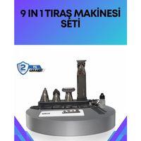Çok Fonksiyonlu 9’u 1 Arada Tıraş Makinesi Şarjlı Saç Sakal Düzeltici