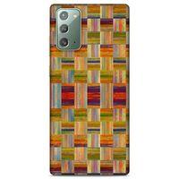 Lopard Samsung Galaxy Note 20 Uyumlu Kılıf Wood'X (49) Ultra Silikon Kılıf Baskılı