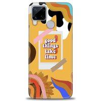Realme C15 Kılıf HD Baskılı Kılıf - Take Time + Tam Ekran Koruyucu
