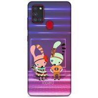Samsung Galaxy A21s Kılıf FunnyMaX (4) Koruma Kılıfı Mor Pembe