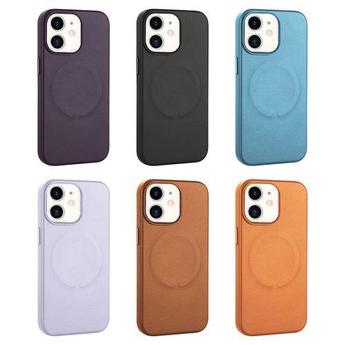 Apple iPhone 11 Kılıf PU Deri M-safe Wireless Şarj Özellikli Zore Derix Kapak