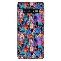 Samsung Galaxy S10 Uyumlu Kılıf Mor Delisi (48) Bumper Kılıf Tüğler