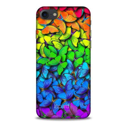 Apple Iphone 7 Kılıf Kelebek Etkisi (4) Koruma Kılıfı Yeşil Kırmızı