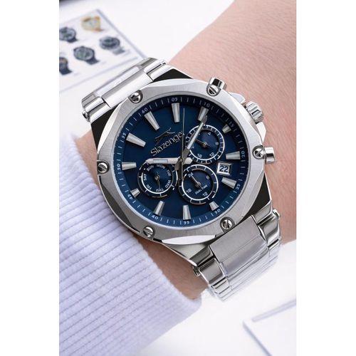 Slazenger Çelik Kordon İç Fonksiyonları Aktif 10 Atm+Bileklik Hediyeli Erkek Kol Saati VS.BLKT.0889