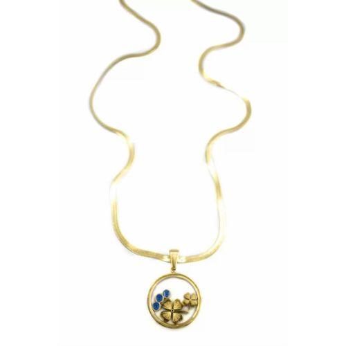 Yoncalı Fanus İtalyan Kolye - Altın