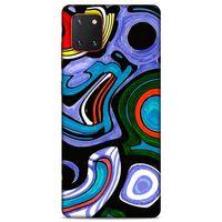 Lopard Samsung Galaxy Note 10 Lite Uyumlu Kılıf Soyut Sanat (25) Baskılı Antişok Kapak