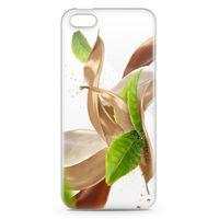 Apple iPhone 5 Kılıf Süt Çay Nane Arka Kapak Koruma Desenli Full Koruyucu