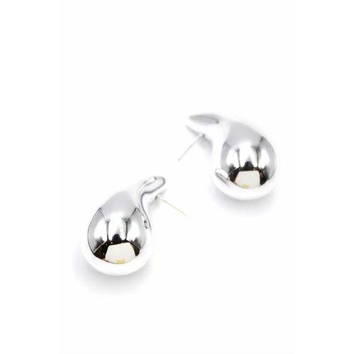 Büyük Boy Damla Küpe - Gümüş