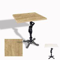 Dockers Çipa 1003 Döküm Ayak Kare Masa 60X60 cm - (Werzalit, Wermodin ve Allzalit Tabla) - Avalone Pine