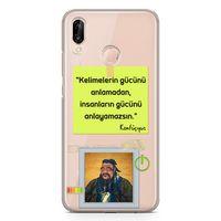Huawei Nova 3e Kılıf Caps Konfucyus Arka Kapak Koruma Desenli Full Koruyucu