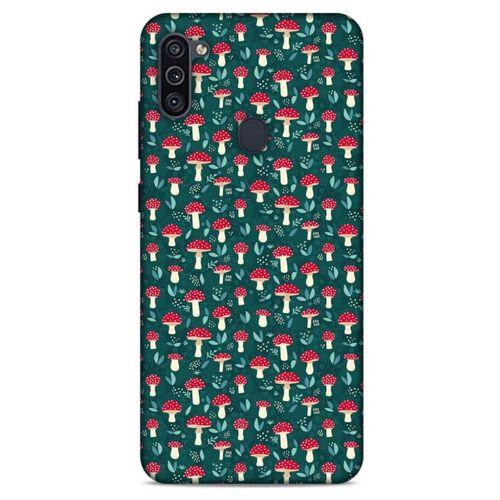 Frutix Mantar 02 Samsung Galaxy M11 Kılıf Desenli Silikon
