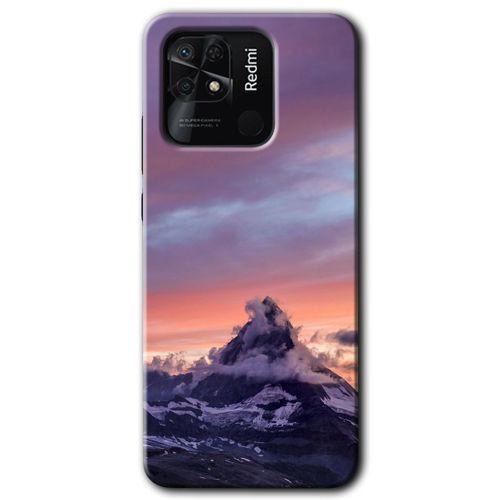 Redmi 10C Kılıf HD Desen Baskılı Arka Kapak - Zirve + Kırılmaz Cam