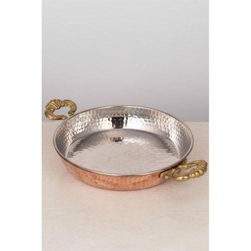 Turna Bakır Acemli Tava 3 No 18 Cm El Dövme Kırmızı Turna7583-1