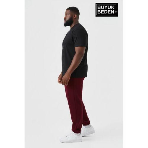 Erkek Büyük Beden Paça Lastikli İki İplik Rahat Kalıp ince Eşofman Altı SPR26BEA951