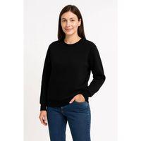 Üç İplik Düz Bisiklet Yaka SweatShirt  - Siyah