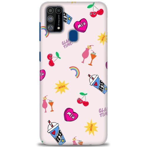 Samsung Galaxy M31 Kılıf HD Baskılı Kılıf - Glam Time + Tam Ekran Koruyucu