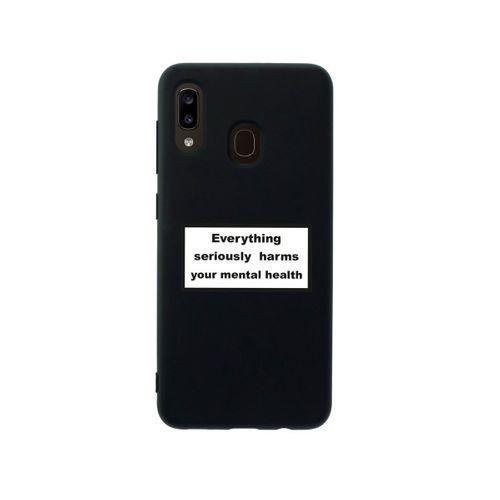 Samsung A30 Everythink Premium Silikonlu Siyah Telefon Kılıfı