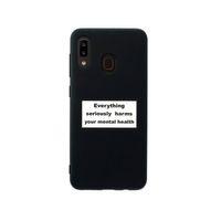 Samsung A30 Everythink Premium Silikonlu Siyah Telefon Kılıfı