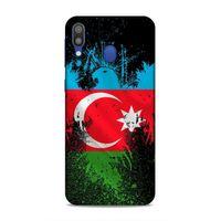Samsung Galaxy M20 Uyumlu Kılıf Azarbaijan (34) Slim Armor Kılıf Bayrak