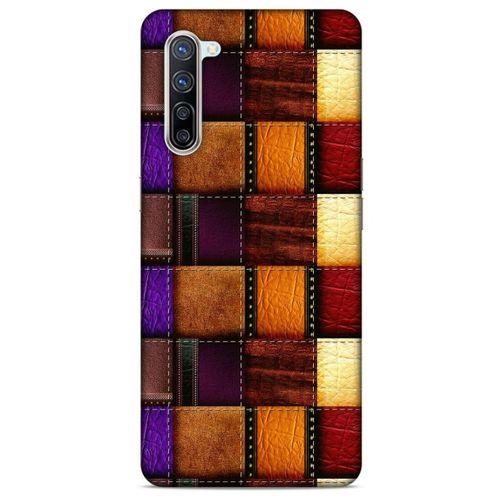Oppo Reno 3 Pro 5g Kılıf Patchwork (44) Tough Armor Kılıf Mor Kahve