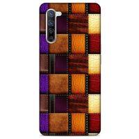 Oppo Reno 3 Pro 5g Kılıf Patchwork (44) Tough Armor Kılıf Mor Kahve