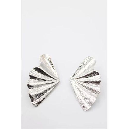 Yaprak Küpe - Gümüş