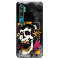 Lopard Xiaomi Mi Cc9 Pro Uyumlu Kılıf Tattoo's (10) Full Koruma Kılıfı Turuncu