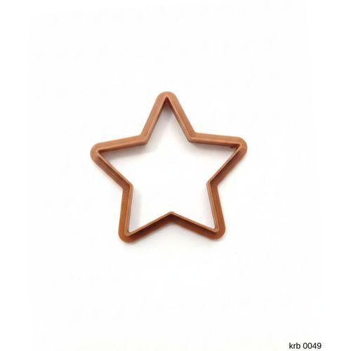 Yıldız Figürlü Kurabiye Kalıbı ve Hamur Kesici – Şeker Hamuru ve Oyun Hamuru İçin Tek Parça Kalıp