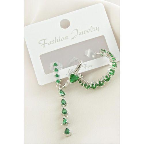 3 Adet Kalp Zirkon Taşlı Küpe