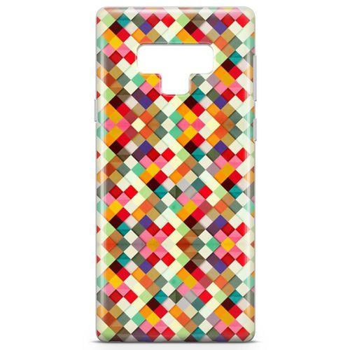 Samsung Galaxy Note 9 Kılıf Karo Taşlar Arka Kapak Koruma Desenli Full Koruyucu