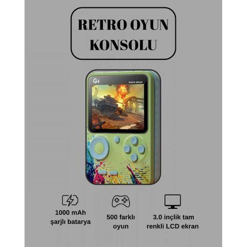 G5 Game Box Retro Mini Oyun Konsolu – 500 Dahili Oyun