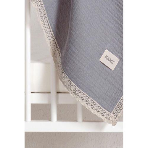 Kanz 4 Kat Kopanaki Müslin Pike Knz-017 Gri