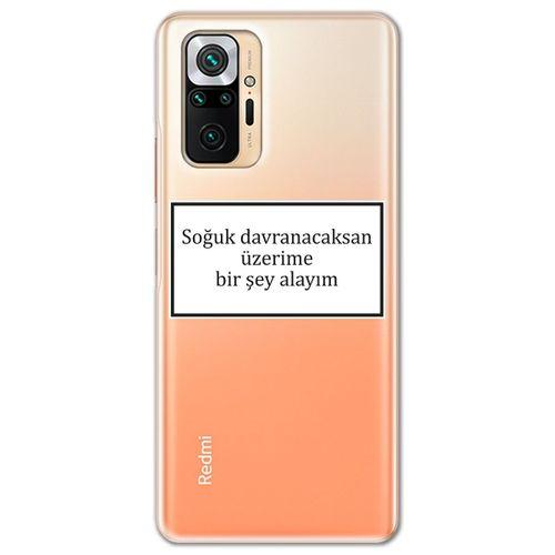 Xiaomi Redmi Note 10 Pro Kılıf HD Yazı Baskılı Silikon Arka Kapak - Yazı 8