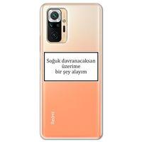 Xiaomi Redmi Note 10 Pro Kılıf HD Yazı Baskılı Silikon Arka Kapak - Yazı 8