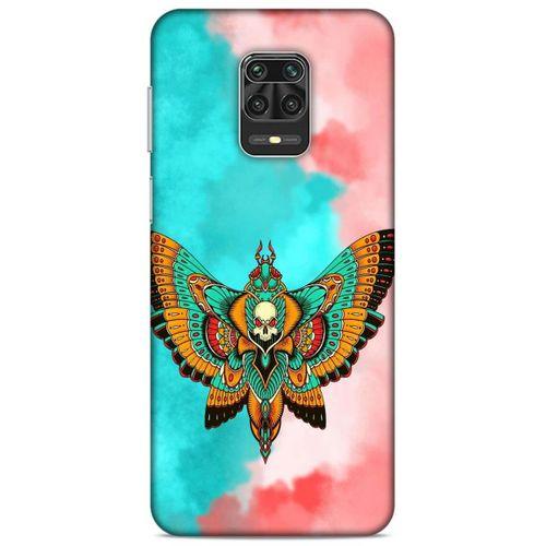 Lopard Xiaomi Redmi Note 9S Uyumlu Kılıf Tattoo's (21) Koruyucu Kapak İskelet Kelebek