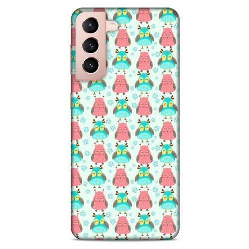 Lopard Samsung Galaxy S21 Uyumlu Kılıf Baykuşlar (50) Shockproof Kılıf
