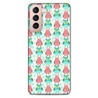 Lopard Samsung Galaxy S21 Uyumlu Kılıf Baykuşlar (50) Shockproof Kılıf