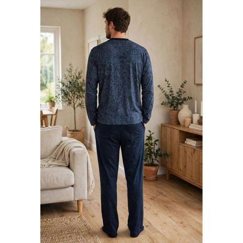 Erkek Pijama Takımı - Uzun Kol Patlı