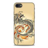 Apple Iphone 7 Kılıf Dragons (27) Tasarımlı Kılıf Siyah Ejderha Dövmesi