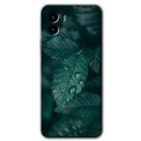 Vivo Y15s Kılıf HD Desen Baskılı Arka Kapak - Yağmurlu Yaprak + Kırılmaz Cam