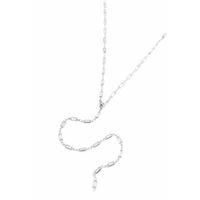 Taşlı Y Kolye - Gümüş