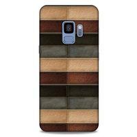 Samsung Galaxy S9 Kılıf Patchwork (20) Koruyucu Kılıf Bej Siyah