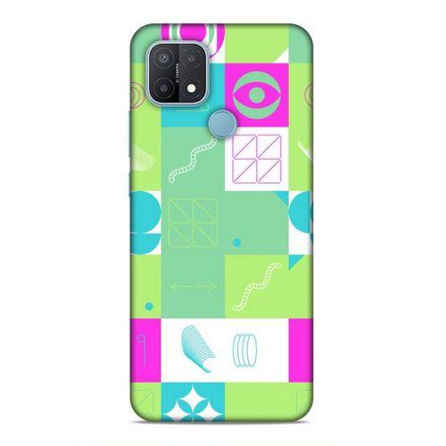 Oppo A15 Uyumlu Kılıf Insomnia (30) Silicone Case Pembe Yeşil