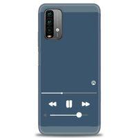 Xiaomi Redmi 9T Kılıf HD Baskılı Kılıf - Müzik Çalar + Tam Ekran Koruyucu